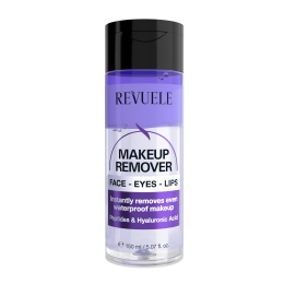 REVUELE MAKEUP REMOVER Двофазний засіб для зняття макіяжу з обличчя, повік, губ, 150 мл
