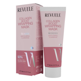 REVUELE WONDER COLLAGEN BOOST Обгортуюча маска для обличчя, 80 мл REVUELE WONDER COLLAGEN BOOST Обгортуюча маска для обличчя, 80 мл