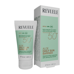 REVUELE ALOE DAILY SUN BARRIER Крем для обличчя з Алое з SPF 50+ , 50 мл