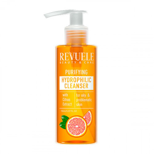 REVUELE PURIFYING HYDROPHILIC CLEANSER Очищаючий гідрофільний гель для вмивання з екстрактом цитрусових, 150 мл