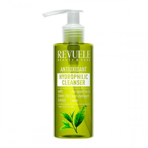 REVUELE PURIFYING HYDROPHILIC CLEANSER Антиоксидантний гідрофільний гель для вмивання з екстрактом зеленого чаю, 150 мл