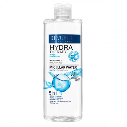 REVUELE Hydra Therapy Intense Міцелярна вода 5 в 1 для обличчя, повік та губ, 400 мл REVUELE Hydra Therapy Intense Міцелярна вода 5 в 1 для обличчя, повік та губ, 400 мл