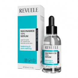 REVUELE NIACINAMIDE 15% Сыворотка для лица, 30 мл