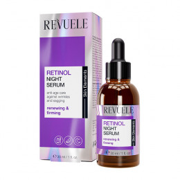 REVUELE RETINOL Ночная увлажняющая сыворотка для лица, 30 мл