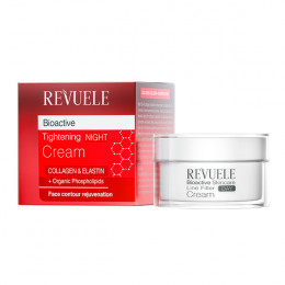 REVUELE BIOACTIVE Collagen & Elastin Line Filler Нічний крем, 50 мл