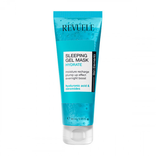 REVUELE SLEEPING GEL MASK Увлажняющая ГОЛУБАЯ маска для лица ночная, 80 мл