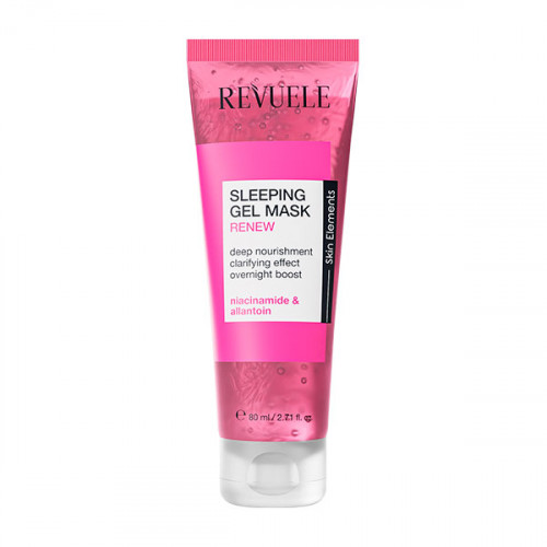 REVUELE SLEEPING GEL MASK Восстанавливающая РОЗОВАЯ маска для лица ночная, 80 мл
