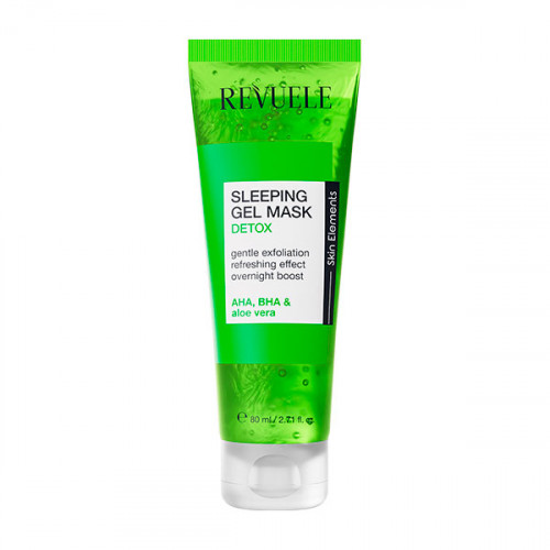 REVUELE SLEEPING GEL MASK Детокс-маска ЗЕЛЕНАЯ для лица ночная, 80 мл REVUELE SLEEPING GEL MASK Детокс-маска ЗЕЛЕНАЯ для лица ночная, 80 мл