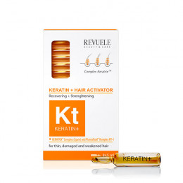 REVUELE Ampoules Keratin+ Відновлюючий активатор для волосся, 8х5 мл
