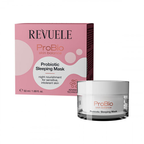 REVUELE PROBIO SKIN BALANCE PROBIOTIC Ночная несмываемая маска для лица, 50 мл