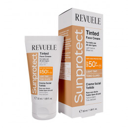 REVUELE SUNPROTECT Тонуючий крем для обличчя Світлий тон з SPF50, 50 мл
