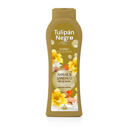 TULIPAN NEGRO FLORAL Парфумований гель для душу БУРШТИН та САНДАЛ, 650 мл
