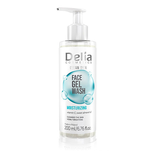 DELIA COSMETICS CLEAN SKIN Гель для вмивання зволожуючий, 200 мл