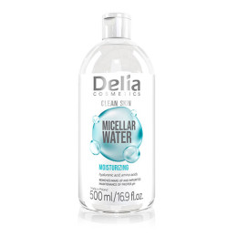 DELIA COSMETICS CLEAN SKIN Міцелярна вода зволожуюча, 500 мл