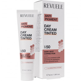 REVUELE ANTI PIGMENT ТОНУЮЧИЙ денний крем SPF 50, 40 мл