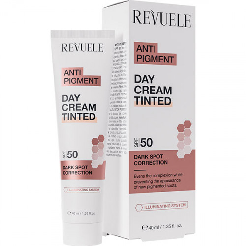 REVUELE ANTI PIGMENT ТОНУЮЧИЙ денний крем SPF 50, 40 мл