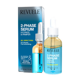 REVUELE 2-PHASE SERUM Двофазна сироватка для обличчя Зволоження та живлення, 30 мл