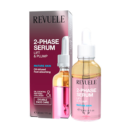 REVUELE 2-PHASE SERUM Двофазна сироватка для обличчя Ліфтинг-ефект, 30 мл