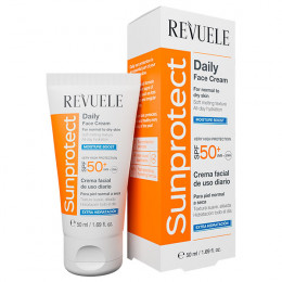 REVUELE SUNPROTECT Щоденний ЗВОЛОЖУЮЧИЙ крем для обличчя з SPF 50+, 50 мл