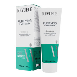 REVUELE WONDER 5-хвилинна маска для обличчя ОЧИЩУЮЧА, 80 мл REVUELE WONDER 5-хвилинна маска для обличчя ОЧИЩУЮЧА, 80 мл