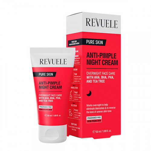 REVUELE ANTI-PIMPLE Нічний крем проти прищів, 50 мл