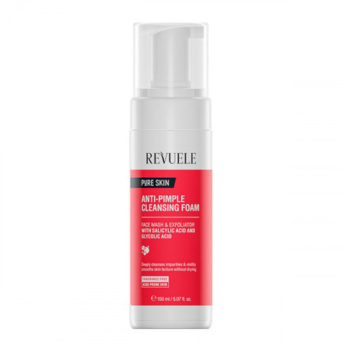 REVUELE ANTI-PIMPLE Очищуюча піна проти прищів для обличчя, 150 мл