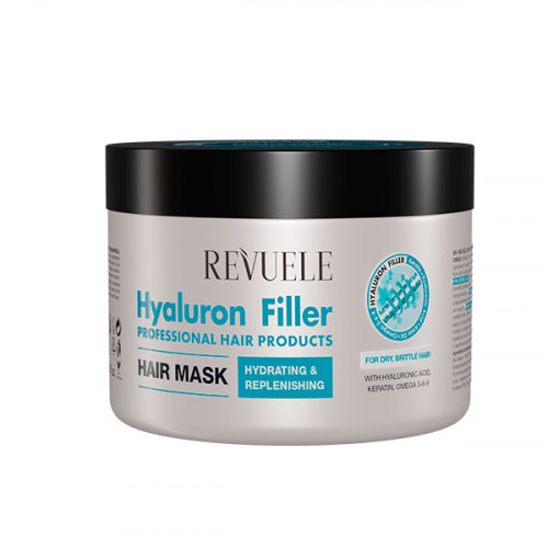REVUELE HYALURON FILLER Маска для волосся з гіалуроновою кислотою, кератином та Омега 3-6-9, 500 мл