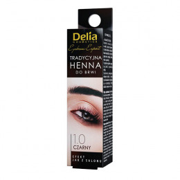 DELIA HENNA TRADITIONAL Краска для бровей хна в порошке тон 1.0 Черная