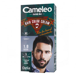 CAMELEO MEN Крем-краска для мужчин для волос, бороды, усов тон 1.0 Черная CAMELEO MEN Крем-краска для мужчин для волос, бороды, усов тон 1.0 Черная