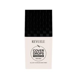 REVUELE COVER DROPS Тональна основа під макіяж Рожевий беж, 35 мл