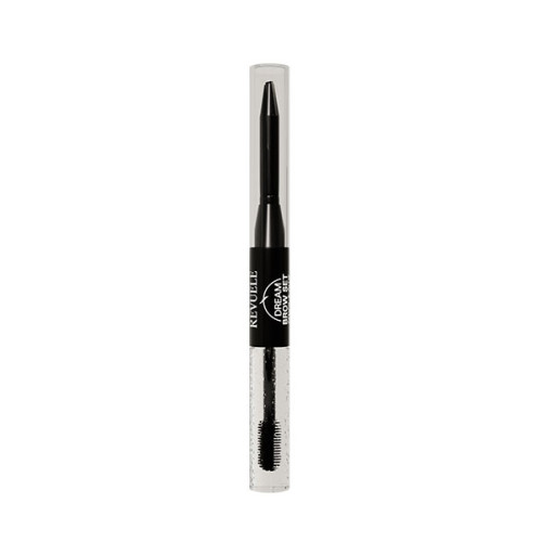 REVUELE DREAM BROW SET Олівець та фіксатор для брів М`ЯКИЙ ЧОРНИЙ, 0,3 г+5 мл REVUELE DREAM BROW SET Олівець та фіксатор для брів М`ЯКИЙ ЧОРНИЙ, 0,3 г+5 мл