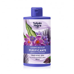 TULIPAN NEGRO Шампунь мицелярный очищающий, 400 мл TULIPAN NEGRO Шампунь мицелярный очищающий, 400 мл