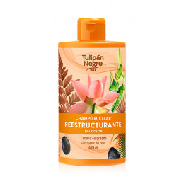 TULIPAN NEGRO Шампунь мицелярный реструктурирующий, 400 мл TULIPAN NEGRO Шампунь мицелярный реструктурирующий, 400 мл