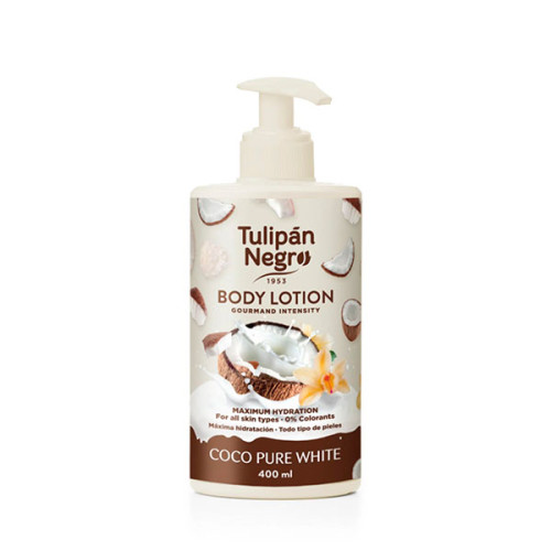 TULIPAN NEGRO ЛОСЬЙОН для тіла НІЖНИЙ КОКОС, 400 мл дозатор TULIPAN NEGRO ЛОСЬЙОН для тіла НІЖНИЙ КОКОС, 400 мл дозатор