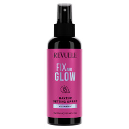 REVUELE MAKEUP SETTING SPRAY FIX & GLOW + VITAMIN C спрей для фіксації макіяжу, 120 мл