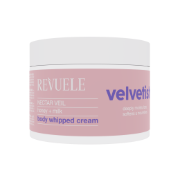 REVUELE VELVETISH Ніжний зволожуючий крем для тіла NECTAR VEIL з молоком та медом, 300 мл